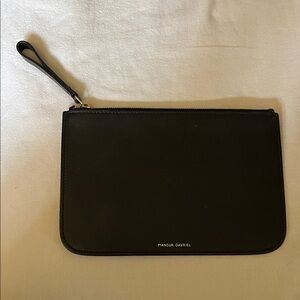 Mansur Gavriel Black Leather Clutch